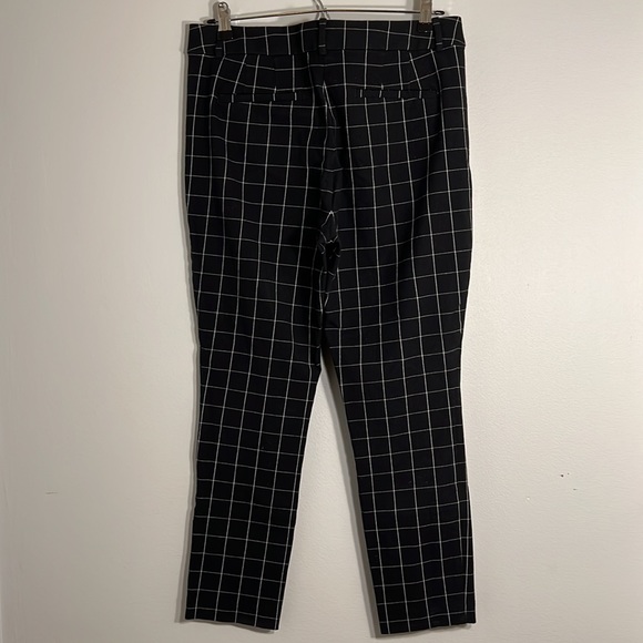 LOFT Windowpane High Waist Skinny Ankle Pants - Picture 6 of 11
